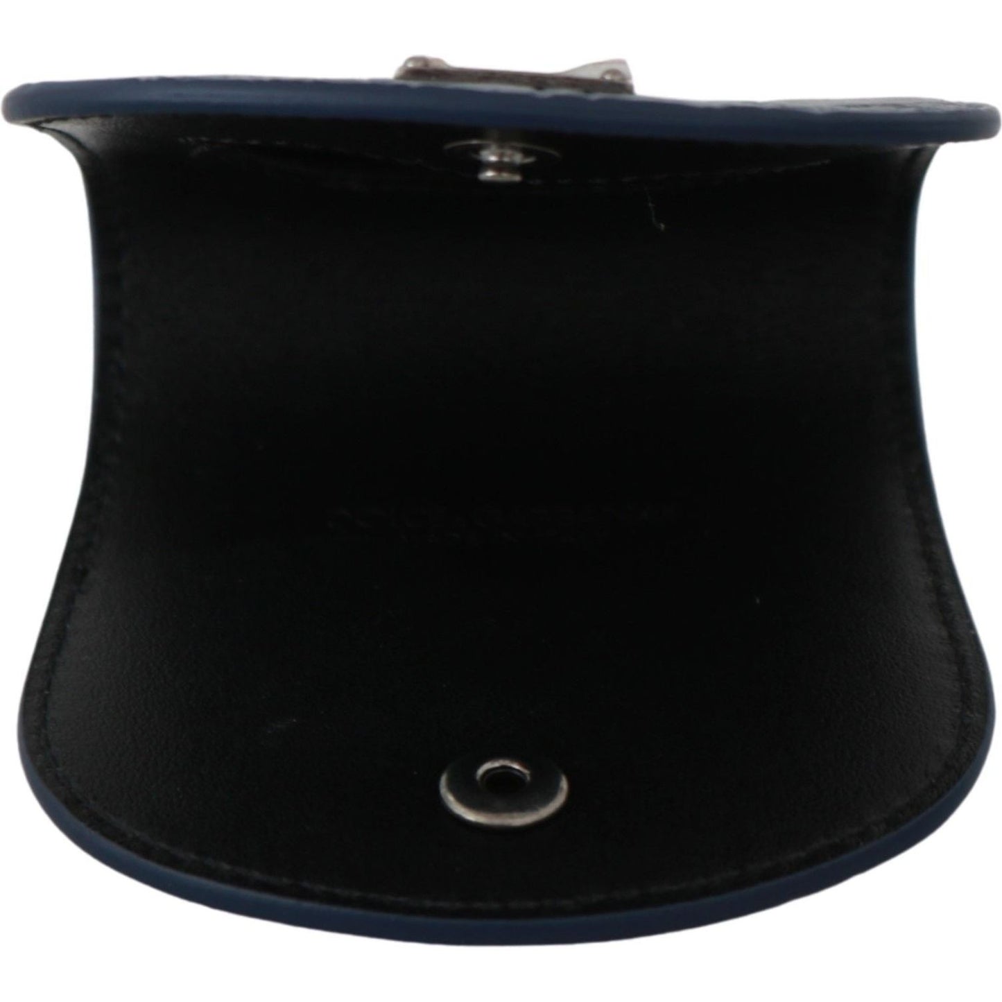 Dolce & Gabbana Blue Leather Holder Pocket Condom Case Dolce & Gabbana