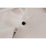 Dolce & Gabbana White Sleeveless Tuxedo Formal Blouse Top TSH7856- 44