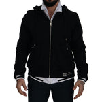 Dolce & Gabbana Elegant Black Bomber Jacket with Hood Dolce & Gabbana Black