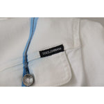 Dolce & Gabbana Multicolor Logo Embroidered Denim Jacket Dolce & Gabbana Gray