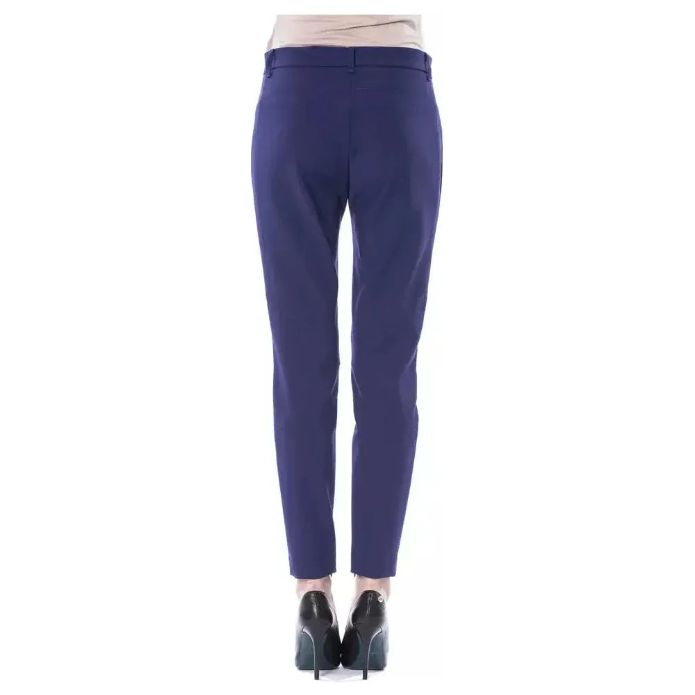 BYBLOS Blue Polyester Women Pants BY-17649-IT42|M