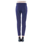 BYBLOS Blue Polyester Women Pants BY-17649-IT42|M