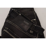 Acht Black Washed Mid Waist Tapered Women Casual Denim Jeans PAN72701- 26