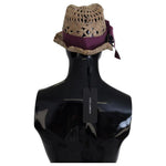 Dolce & Gabbana Brown Ribbon Floral Embellished Straw Hat Dolce & Gabbana Black