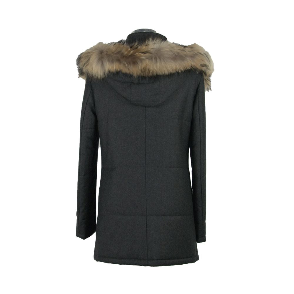 Made in Italy Elegant Italian Wool-Cashmere Blend Jacket LO-1060-IT46 | S