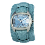 Chronotech Green Leather Watch CHCT2188M24AC