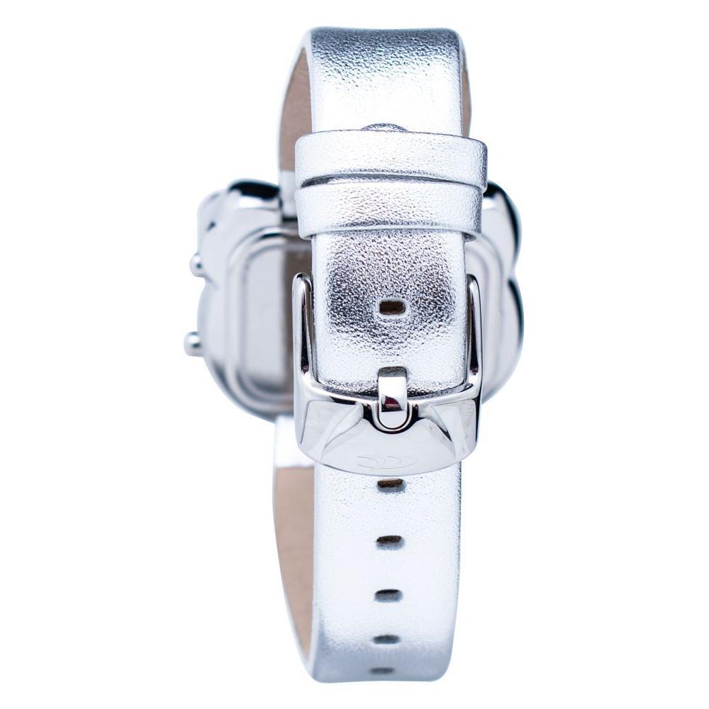 Chronotech Silver Leather Watch CHCT7104L27AC