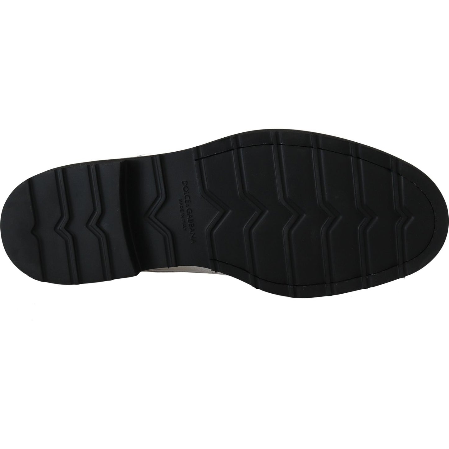 Dolce & Gabbana White Leather Derby Dress Formal Shoes