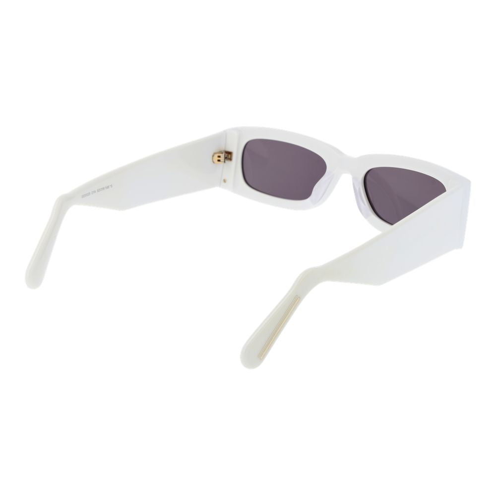 GCDS White Plastic Sunglasses GCDS