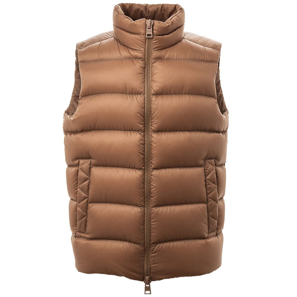 Herno Brown Polyamide Sleveless Jacket