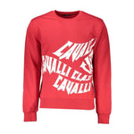 Cavalli Class Red Cotton Men Sweater CA-21288-S