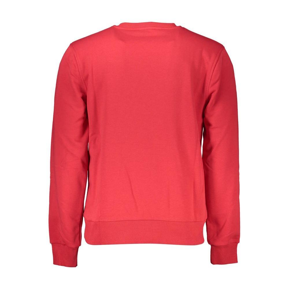 Cavalli Class Red Cotton Men Sweater CA-21288-S
