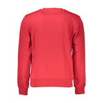 Cavalli Class Red Cotton Men Sweater CA-21288-S