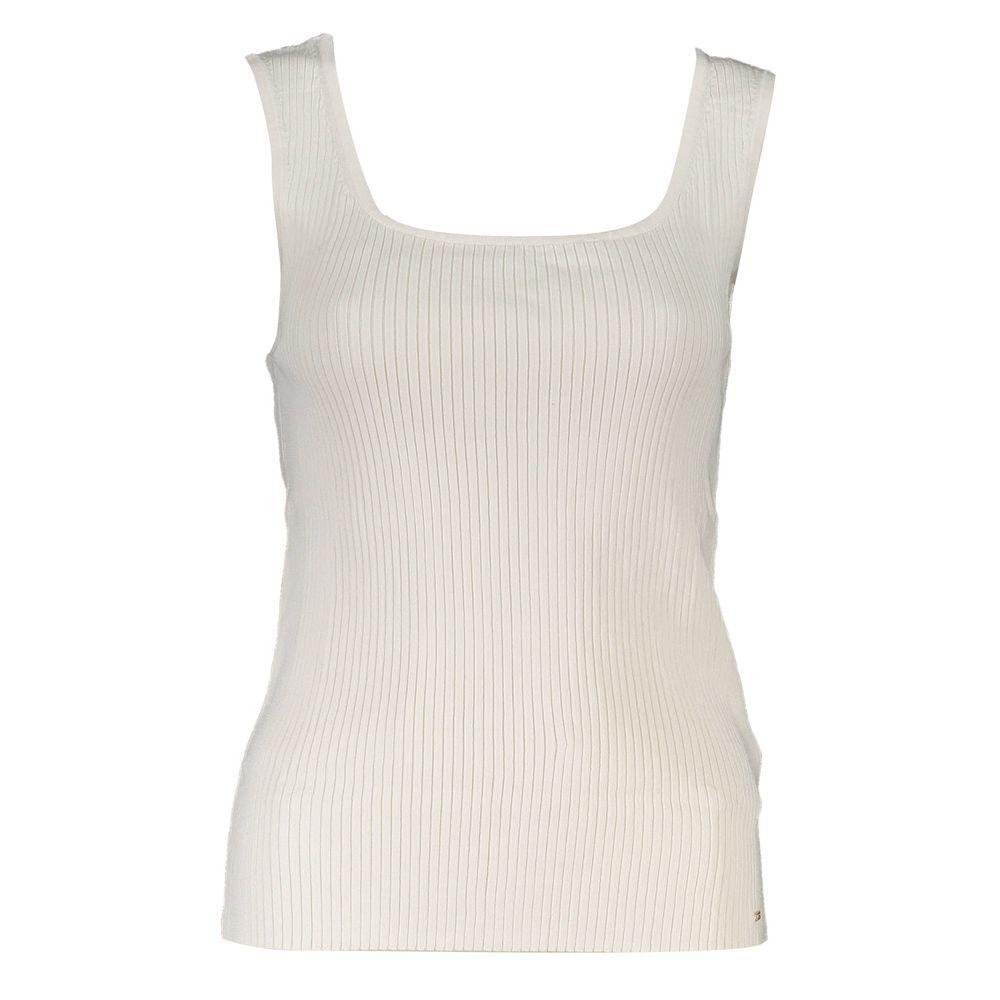 Tommy Hilfiger White Modal Tops & T-Shirt TO-18620-S