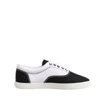 Dolce & Gabbana Black Cotton Canvas Lace Up Men Sneakers Shoes