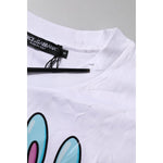 Dolce & Gabbana White Cotton Graphic Print Crew Neck T-shirt TSH90672-40