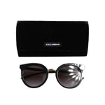 Dolce & Gabbana Black Transparent Trim Round DG4371-F Eyewear Sunglasses
