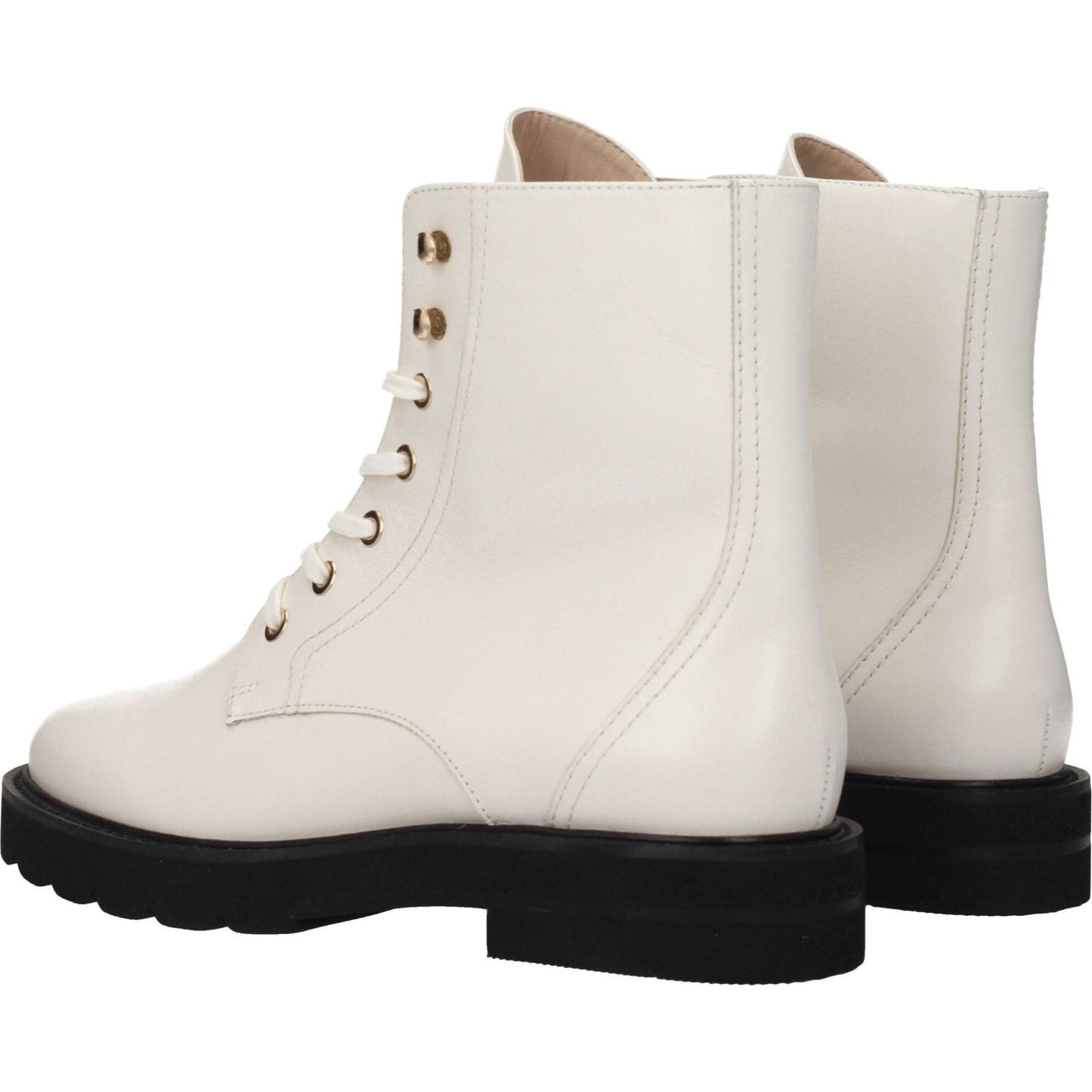 Stuart Weitzman White Leather Ankle Boots ST-8547258204425-EU38/US8