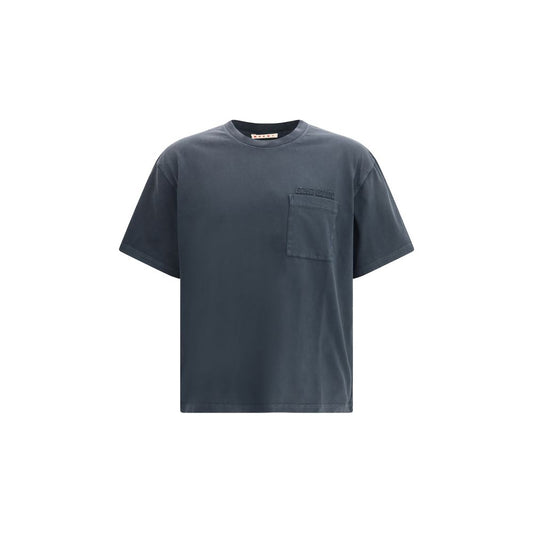 Marni Black Cotton T-Shirt 1728,72470364320,Black,Clothing,IT46 | S,IT52 | XL,Marni,Men,New with tags,T-Shirts - Clothing