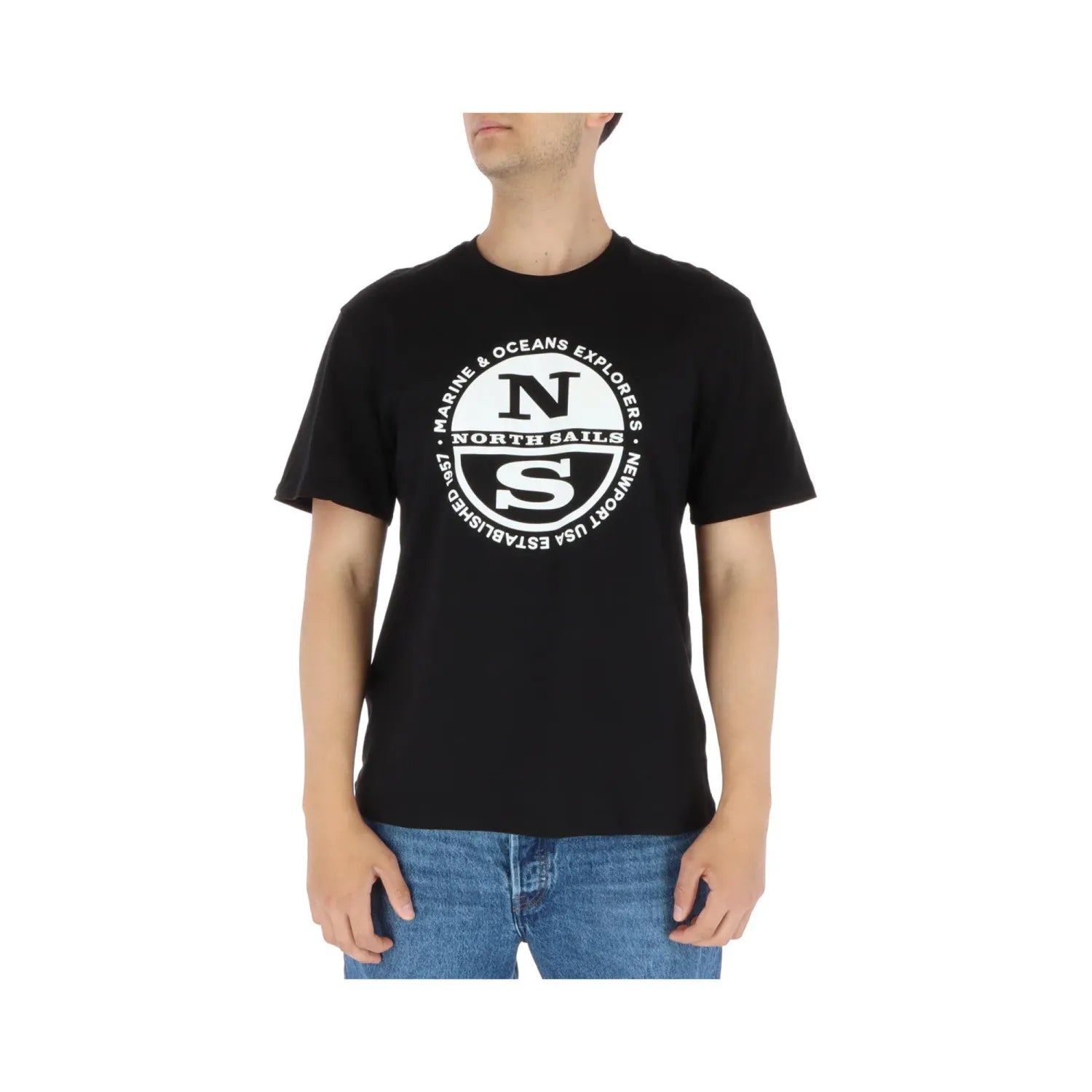 North Sails Black Cotton T-Shirt