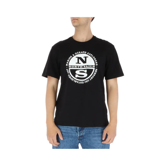 North Sails Black Cotton T-Shirt