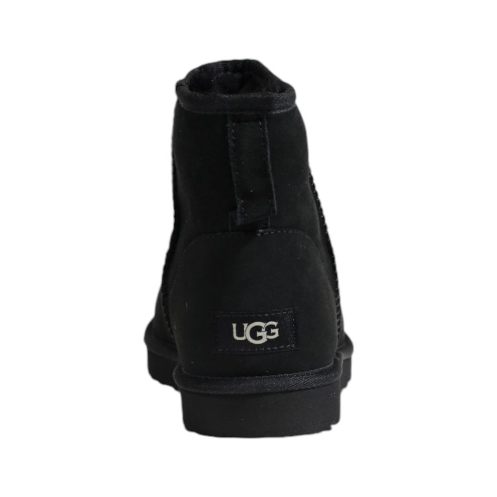 UGG Black Suede Leather Ankle Boots