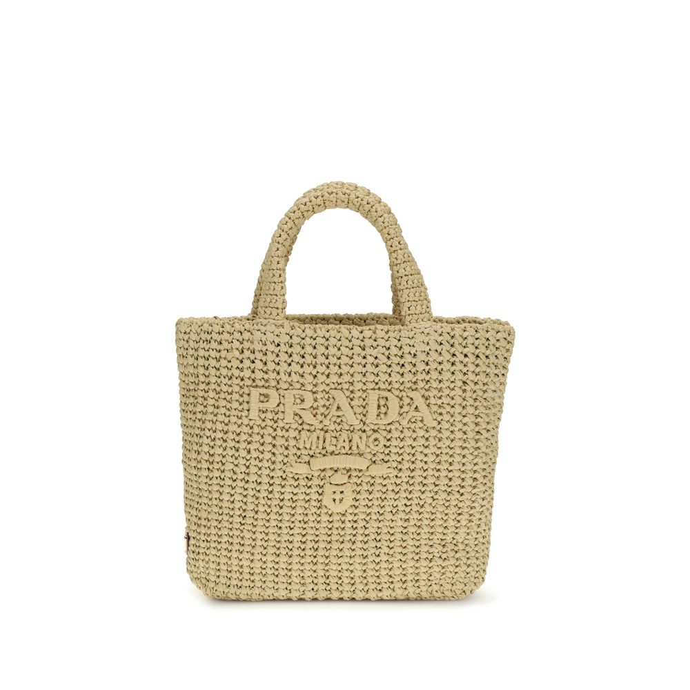 Prada Beige The straw Handbag