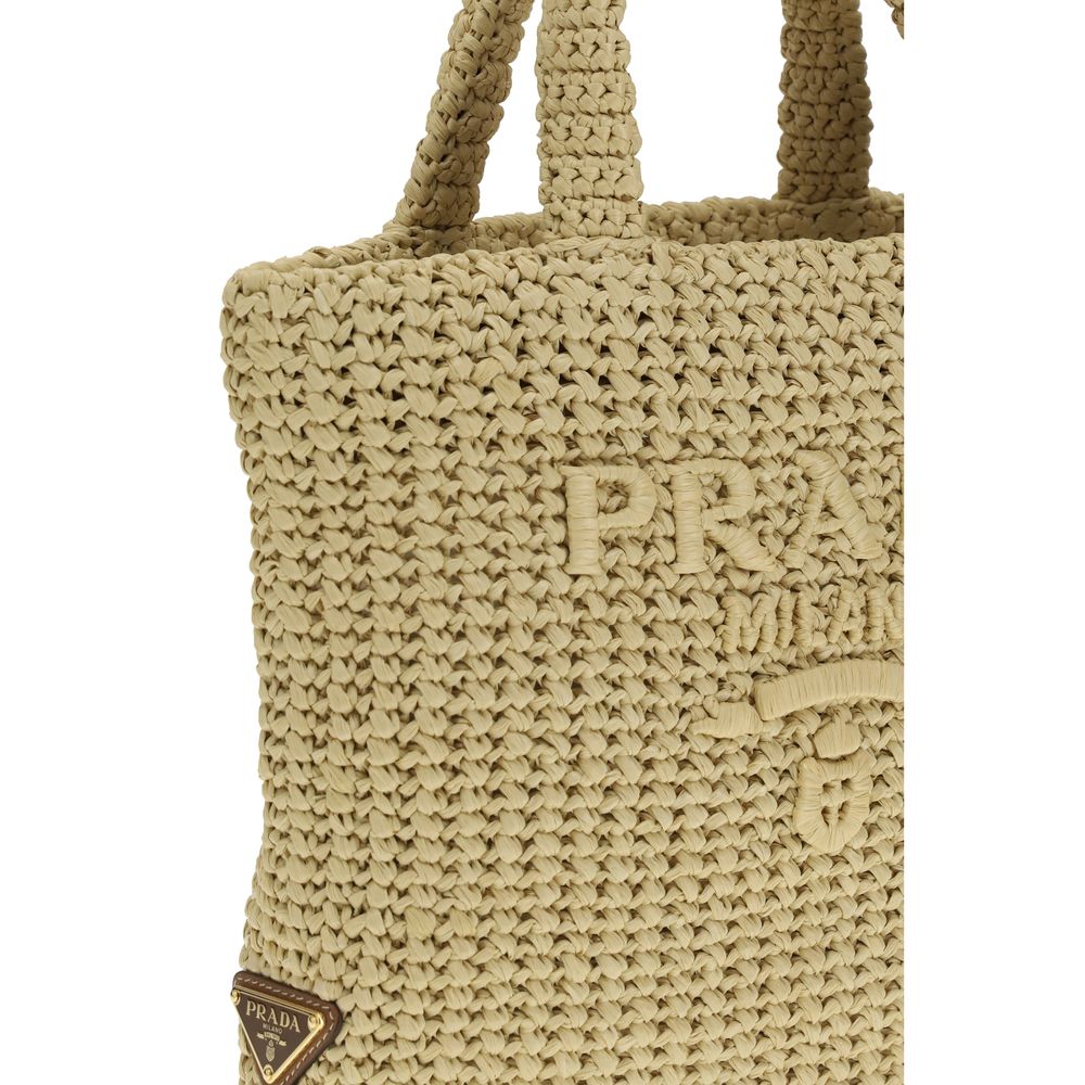 Prada Beige The straw Handbag