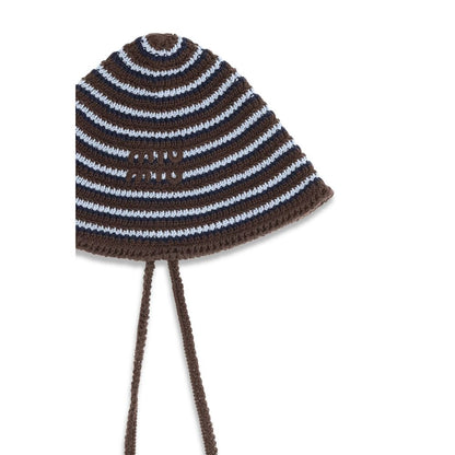Miu Miu Brown Cotton Sunhat