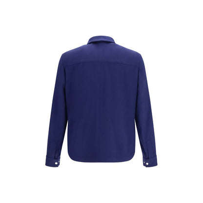 Brunello Cucinelli Blue Cashmere Full-Length Jacket