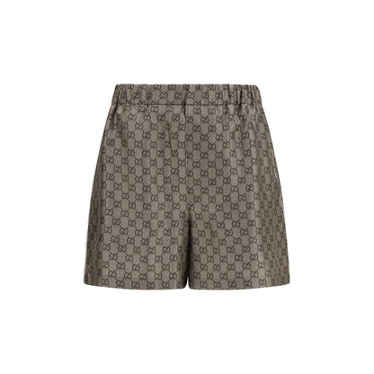 Gucci Beige Silk Bermuda Shorts