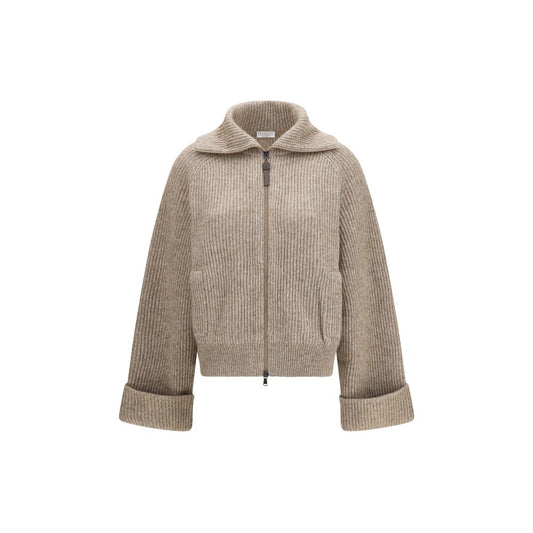 Brunello Cucinelli Beige Cashmere Sweatshirt