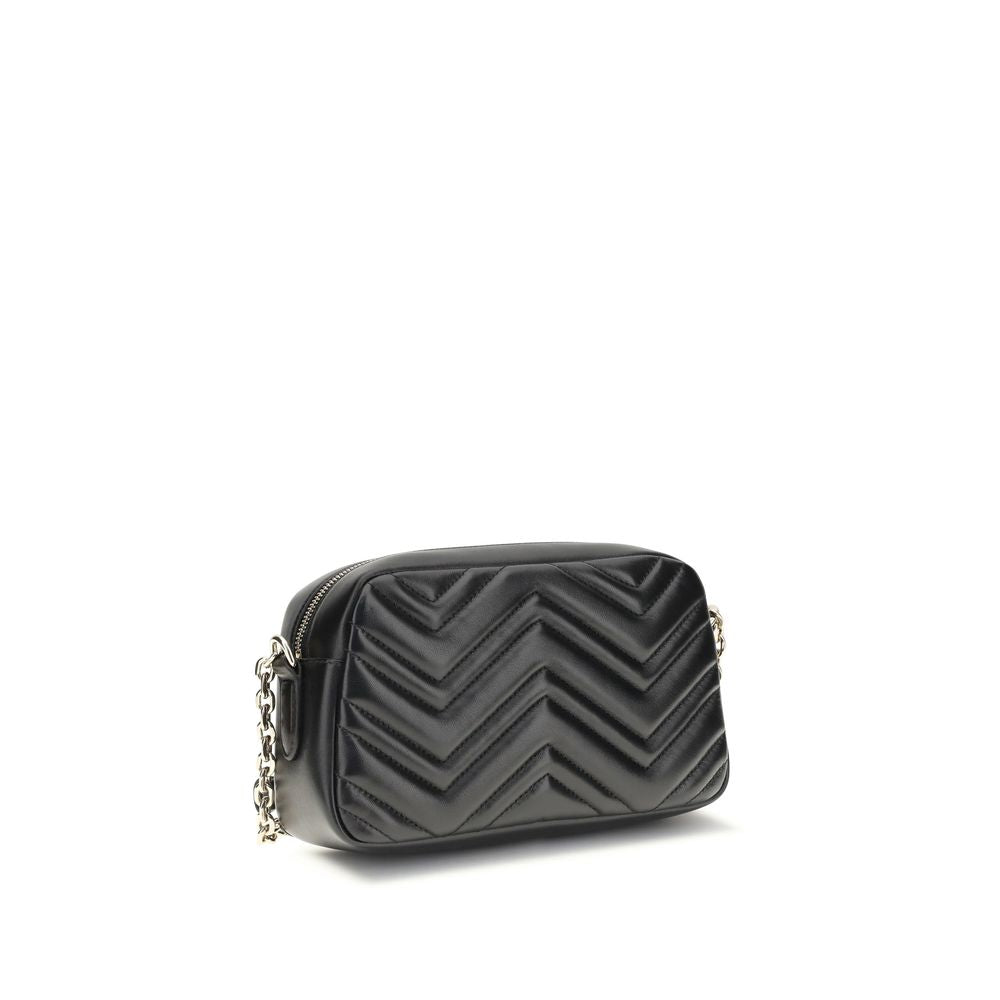 Gucci Black Nappa The GG Marmont Shoulder Bag