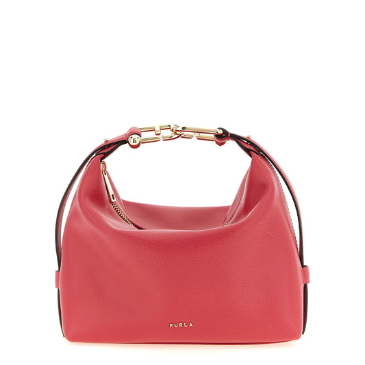 Furla Fuchsia Calfskin Shoulder Bag