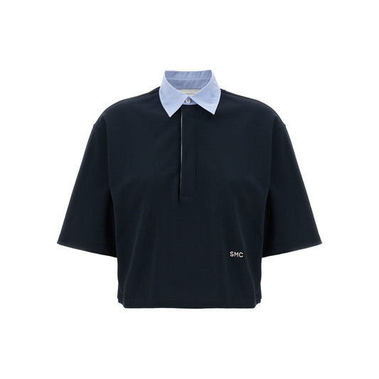 Stella McCartney Blue Cotton Polo Shirt