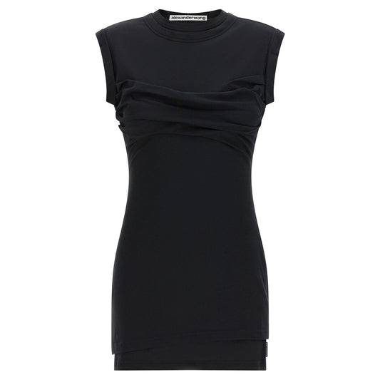 Alexander Wang Black Cotton Short Dress