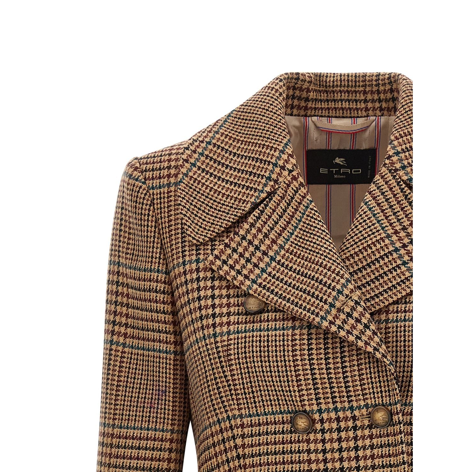 Etro Brown Wool Coat