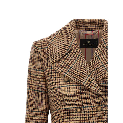 Etro Brown Wool Coat