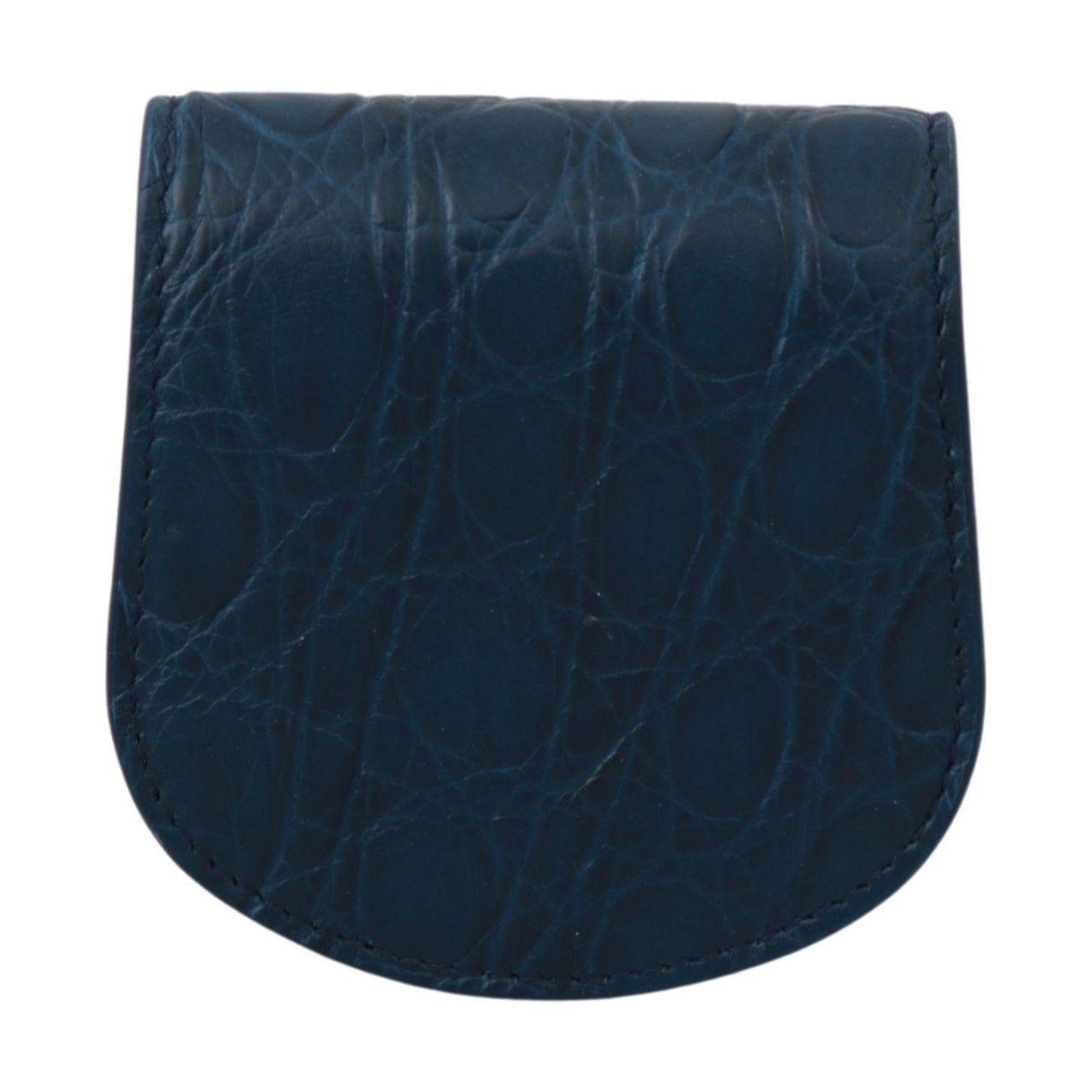 Dolce & Gabbana Blue Leather Holder Pocket Condom Case Dolce & Gabbana
