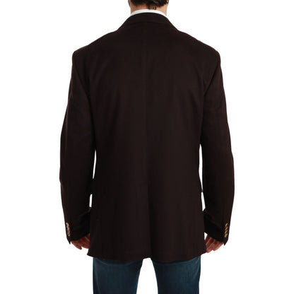 Dolce & Gabbana Bordeaux Cashmere Coat TAORMINA Blazer