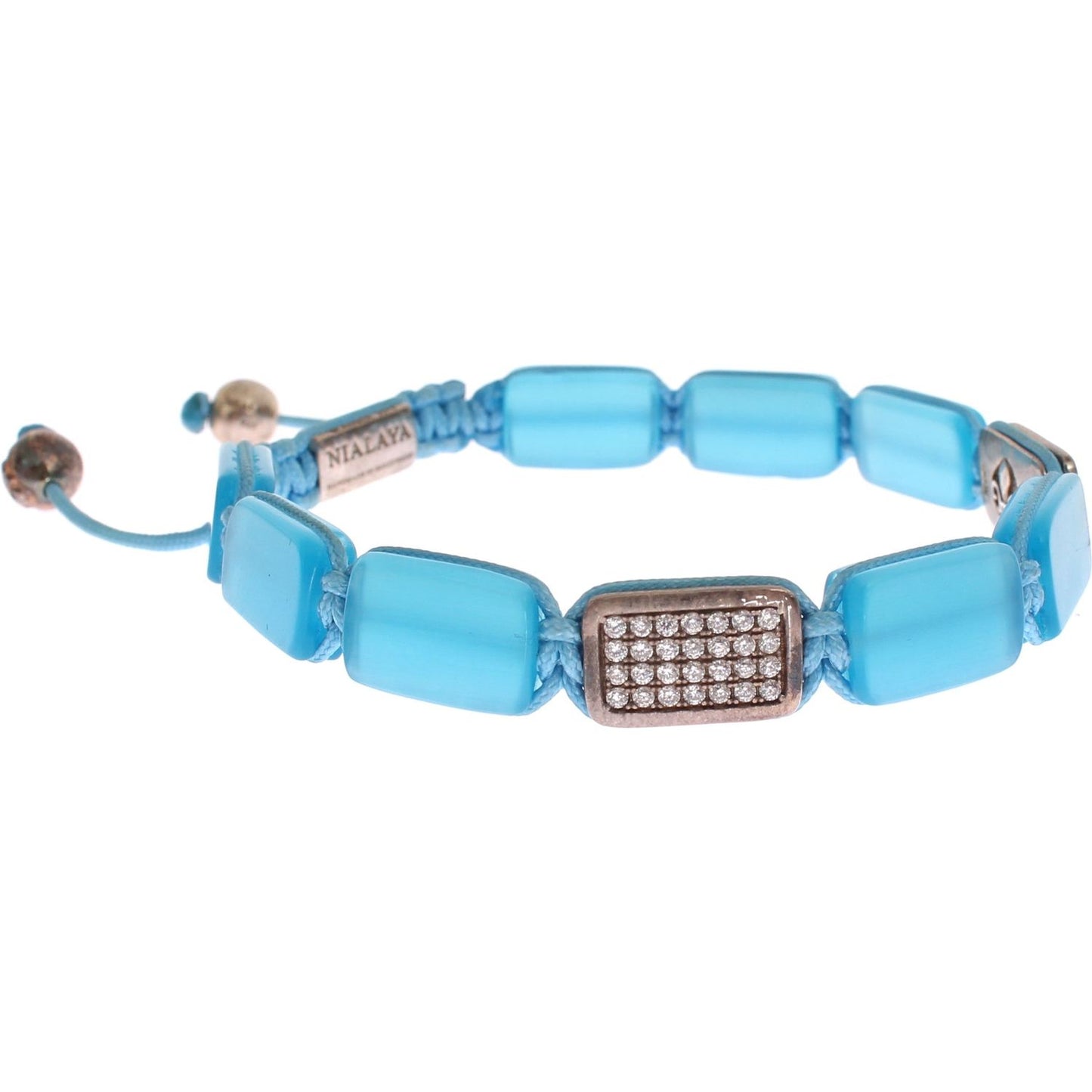 Nialaya CZ Opal 925 Silver Bracelet Nialaya