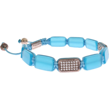 Nialaya CZ Opal 925 Silver Bracelet Nialaya