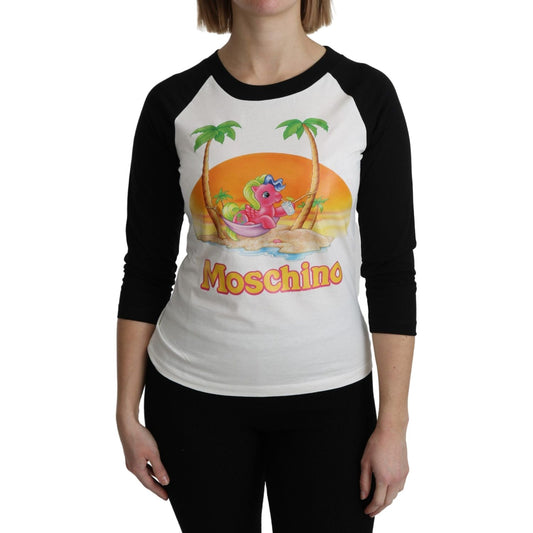 Moschino White Cotton T-shirt My Little Pony Top Tshirt TSH5086-36