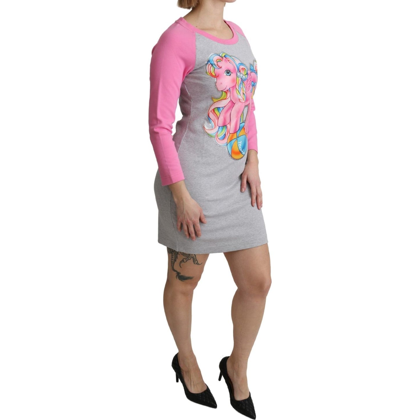 Moschino Gray My Little Pony Top Sweater Dress TSH5087-36