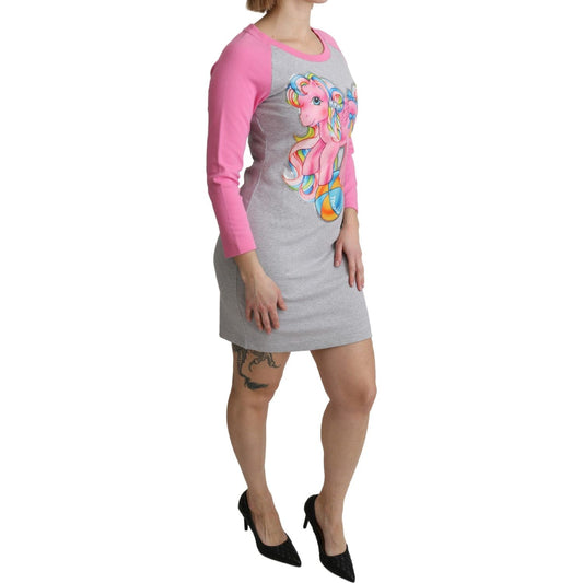 Moschino Gray My Little Pony Top Sweater Dress TSH5087-36