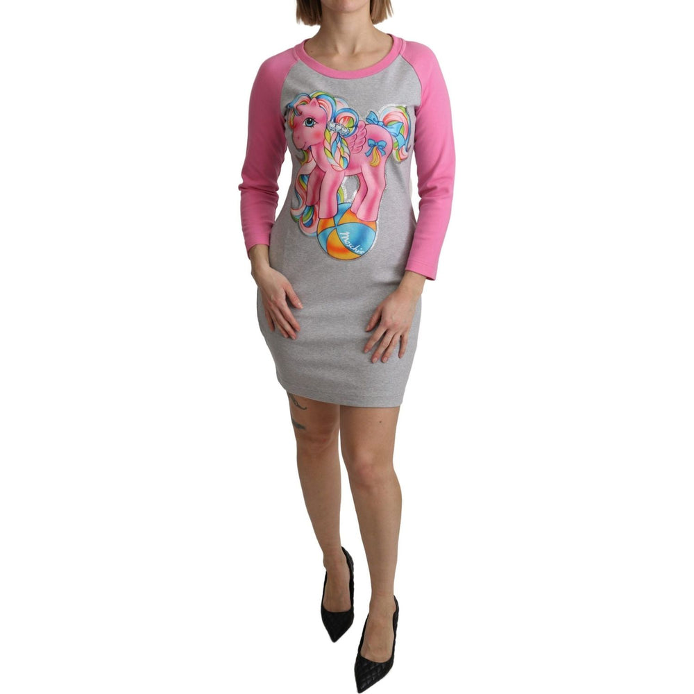 Moschino Gray My Little Pony Top Sweater Dress TSH5087-36