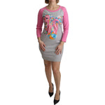 Moschino Gray My Little Pony Top Sweater Dress TSH5087-36