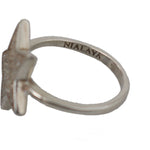 Nialaya Silver Womens Clear CZ Star 925 Ring SMY11068-5