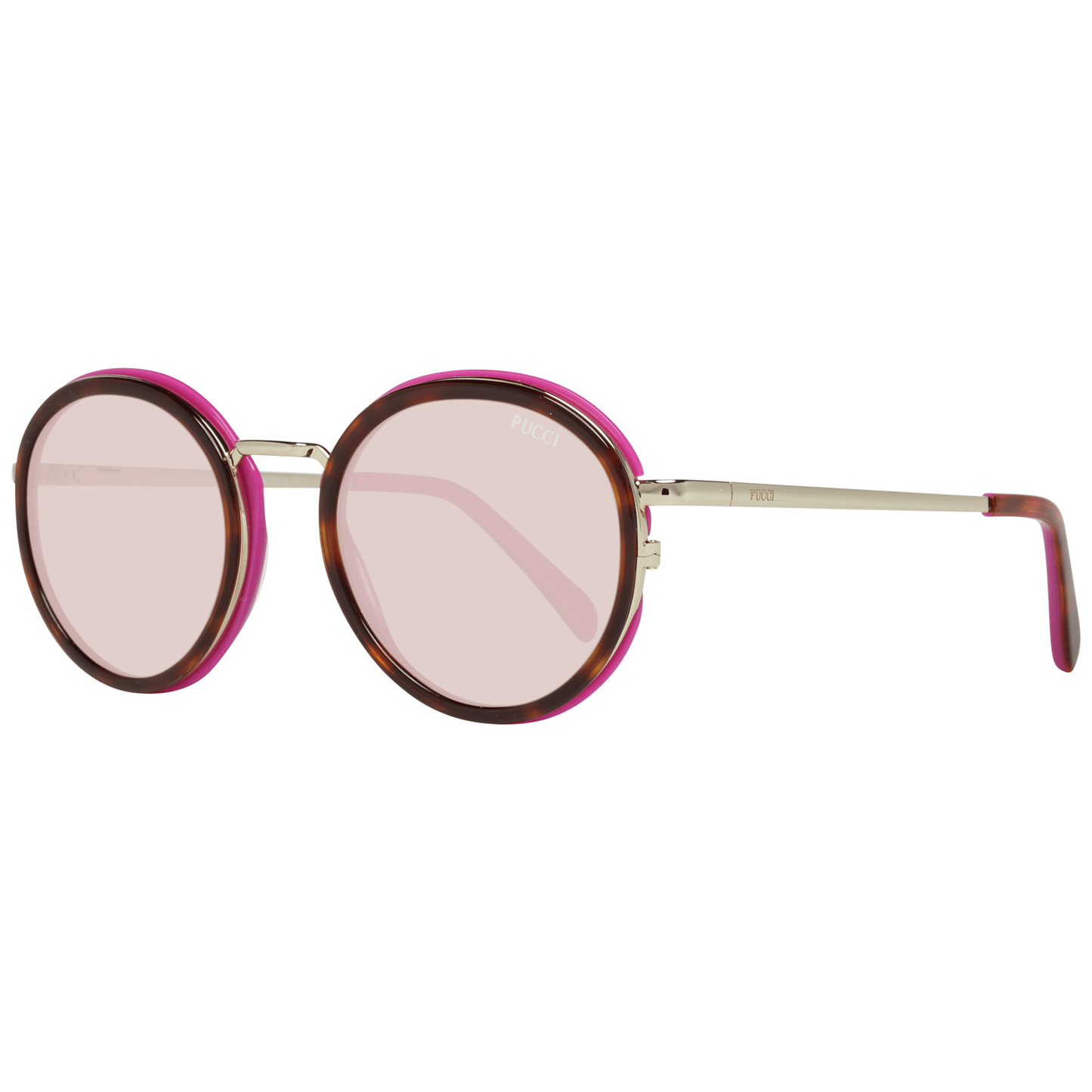 Emilio Pucci Brown Metal & Plastic Sunglasses Emilio Pucci