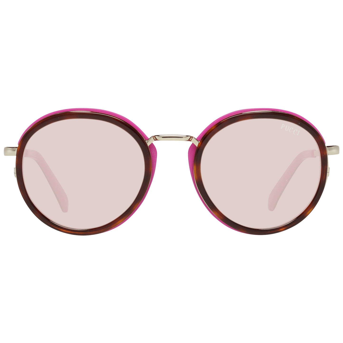 Emilio Pucci Brown Metal & Plastic Sunglasses Emilio Pucci